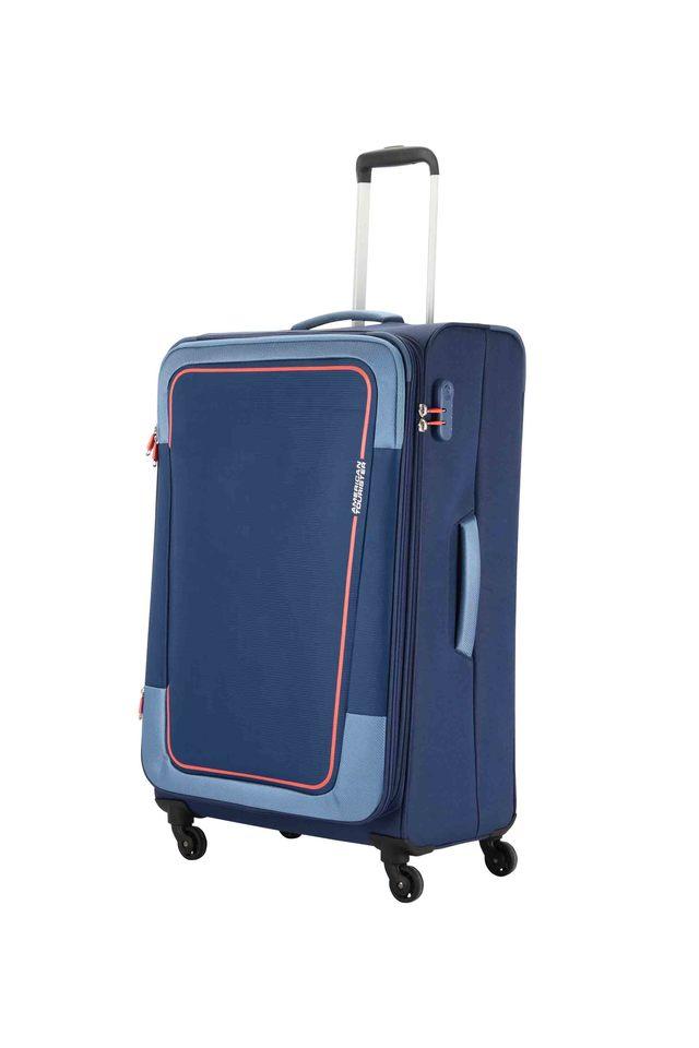 Buy AMERICAN TOURISTER Blue Unisex Orion Polyester Soft Trolley