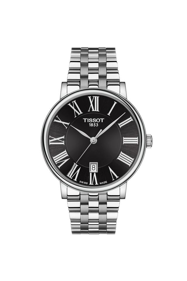 Tissot watches black on sale metal