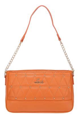 Buy LAVIE Orange Womens Zip Closure Handbag Shoppers Stop