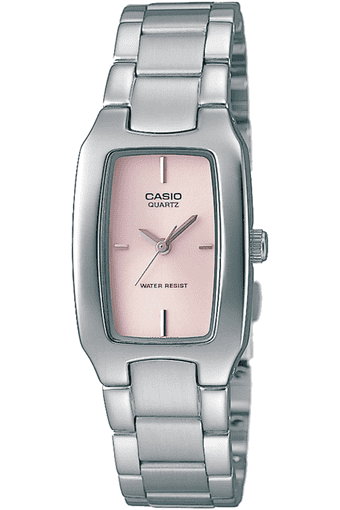 casio silver ladies watch