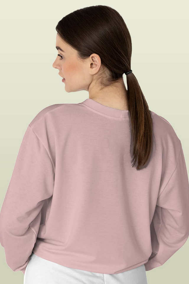 Pale pink cheap sweatshirt womens