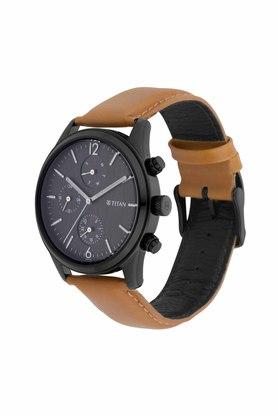 Buy TITAN Mens 11.2 mm NEO IV Black Dial Leather Analogue Watch -  NM1805NL01