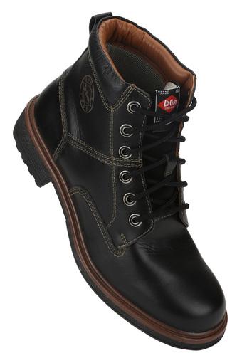 lee cooper black boots