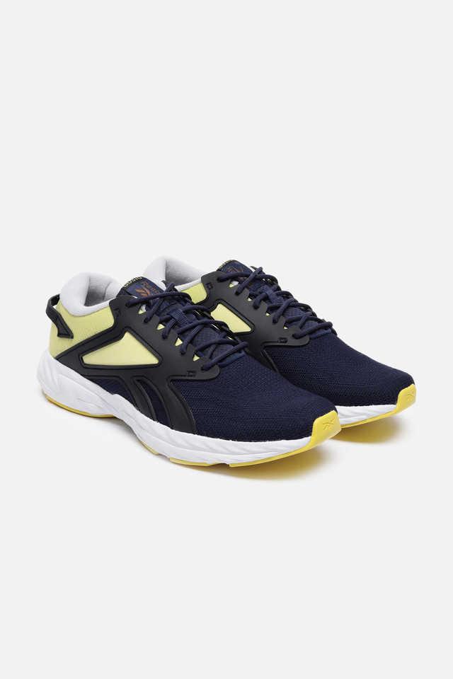Buy REEBOK Navy Synthetic Low Tops Lace Up Men s Sports Shoes Shoppers Stop