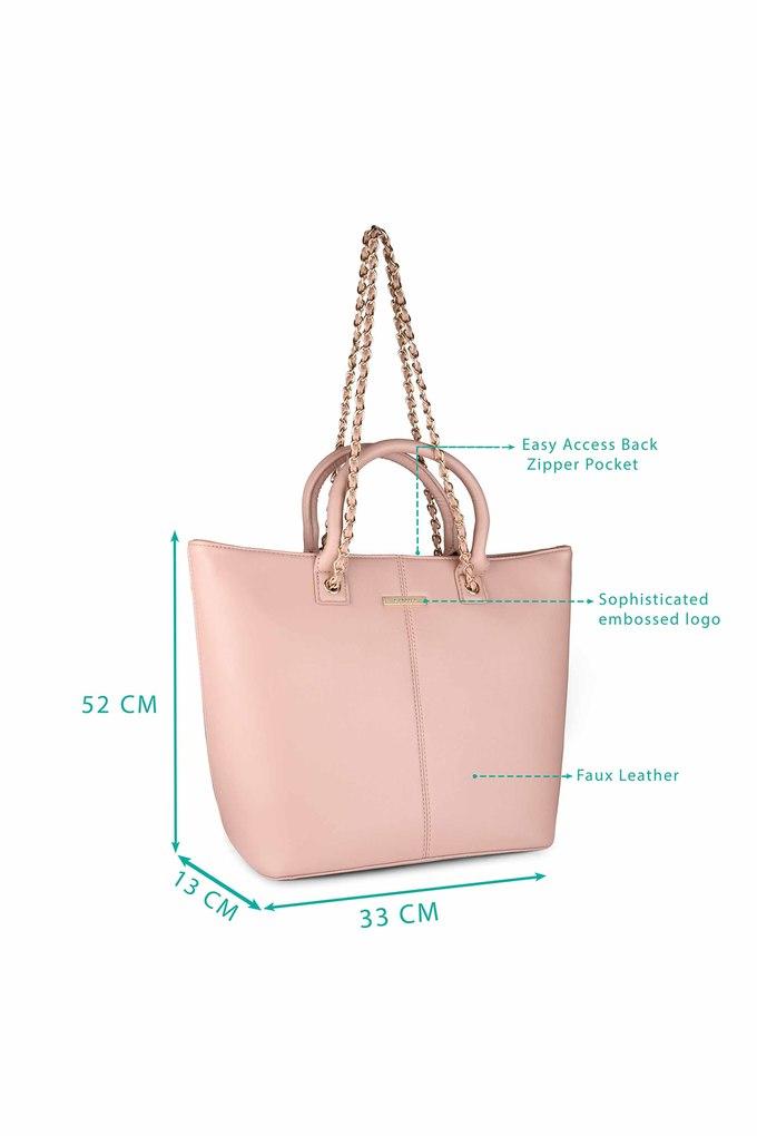 Minimalist Hobo Bag Medium Zipper Pu Pink