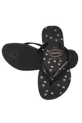 Buy HAVAIANAS Black Womens Havaianas Slim Metallic Print Flip