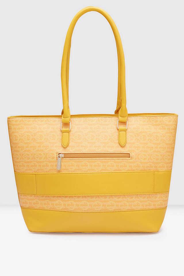 Faux leather tote bag with online zipper