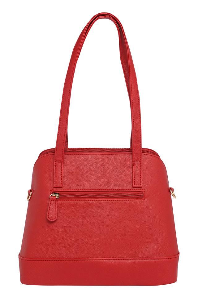 Buy LAVIE Red Womens Zip Closure Satchel Handbag Shoppers Stop