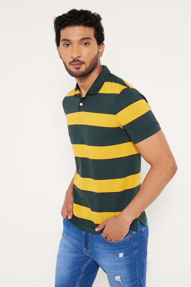 Striped polo t shirt sale