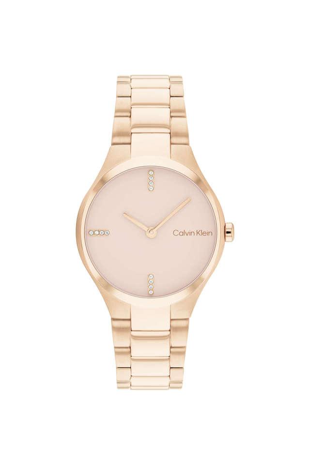 Calvin klein deals rose gold watch