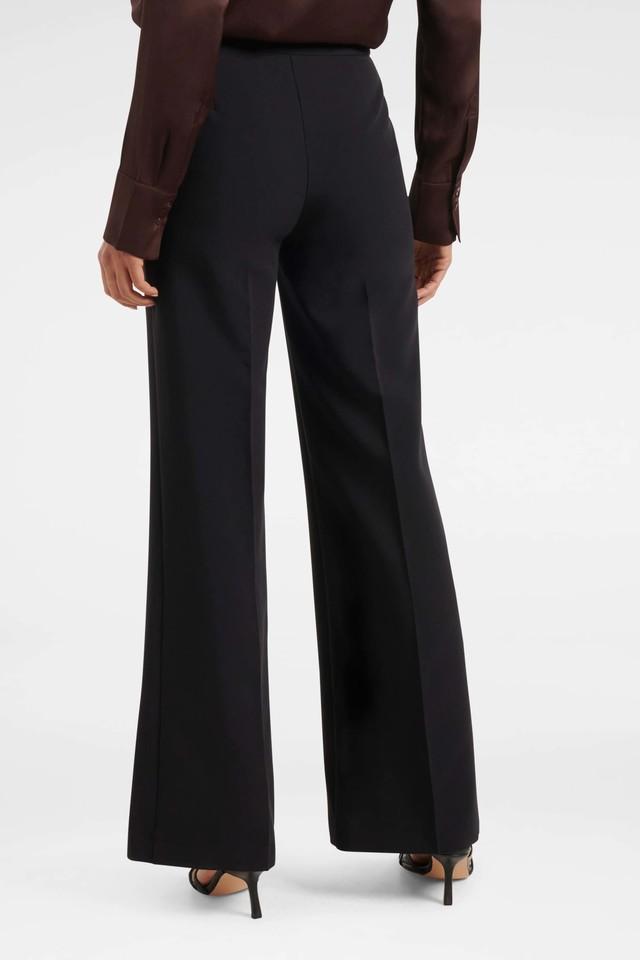 Buy FOREVER NEW Black Solid Polyester Regular Fit Women's Pants