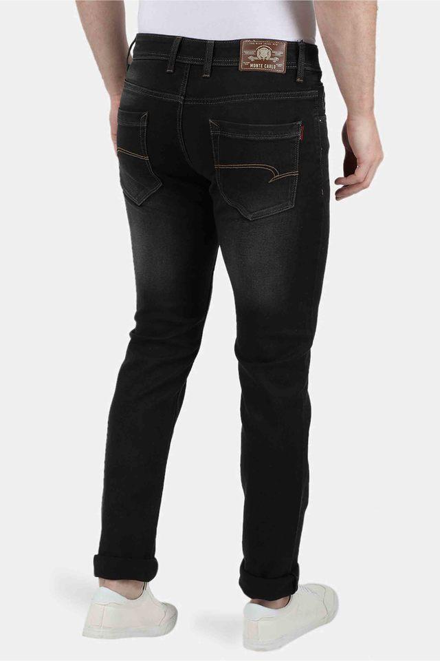 Buy MONTE CARLO Brown Dark Wash Mens Jeans