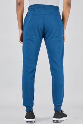 Buy STOP Dark Teal Solid Cotton Regular Fit Mens Joggers