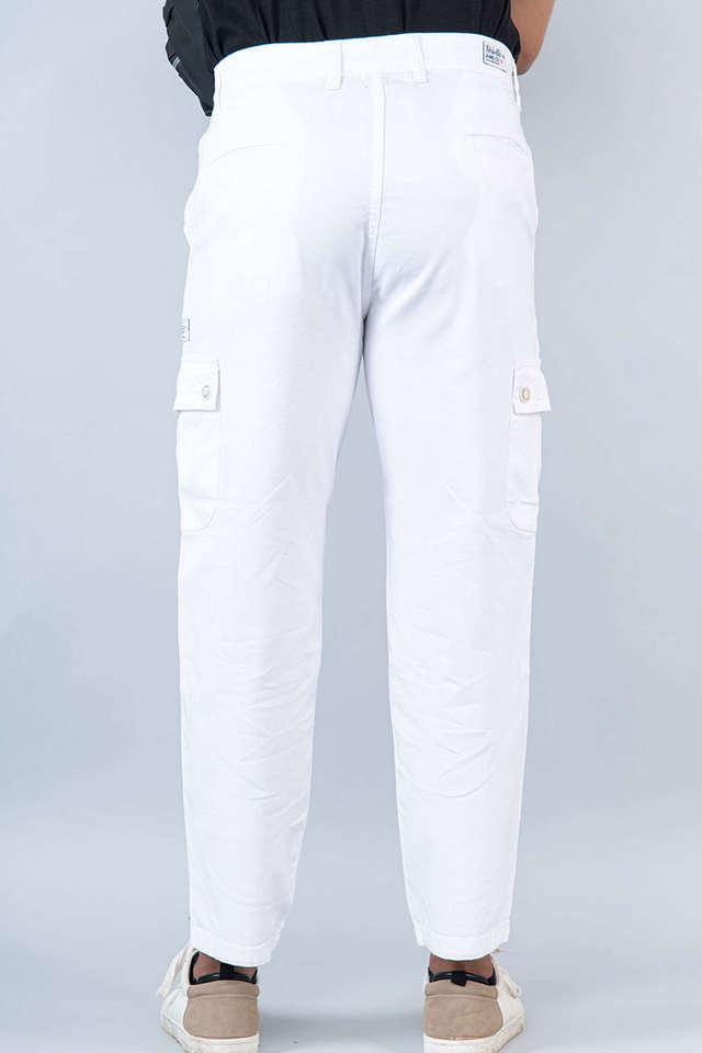 Men's Multi Pocket Cotton Cargo Jeans - Temu