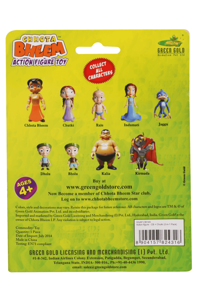 Buy CHHOTA BHEEM Multi Unisex Chhota Bheem And Chutki Action Figure Toy Shoppers Stop