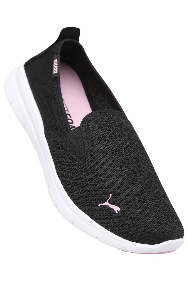 puma black slip on sneakers