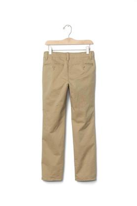 Boys Brown Stretch Khaki