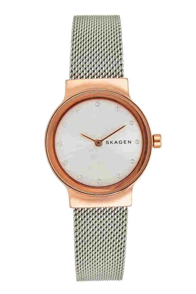 skagen gold and silver watch