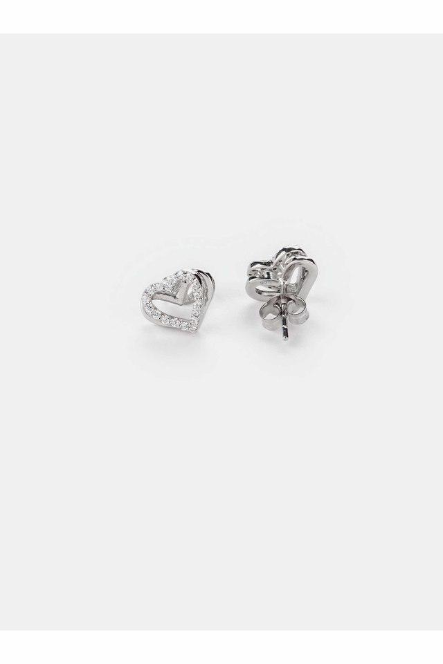 JENNIFER FISHER Puffy Heart silver-tone earrings | NET-A-PORTER