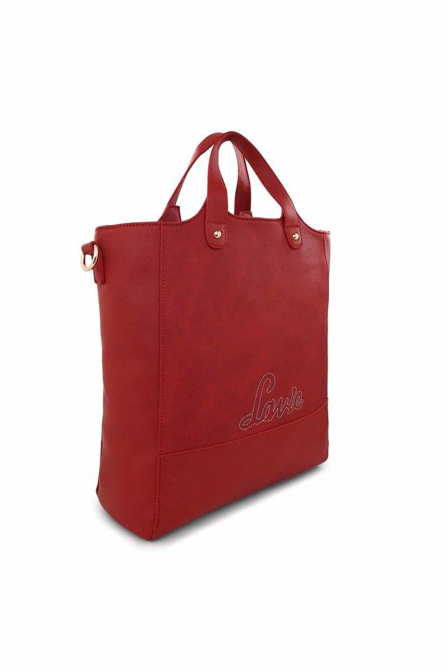 Lavie red solid online shoulder bag