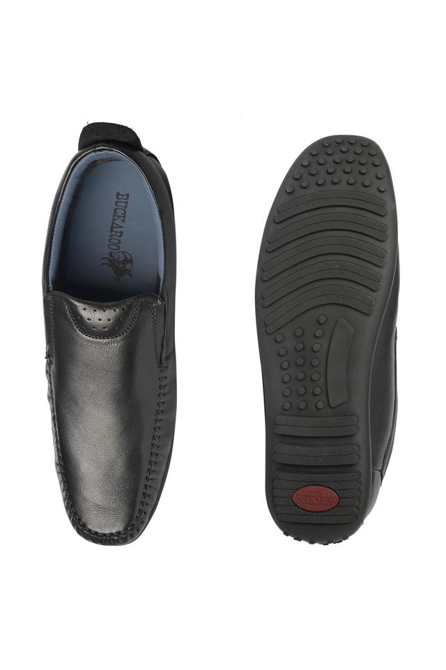 Buy BUCKAROO Black New Newton Genuine Leather Slipon Mens Sport Shoes Shoppers Stop