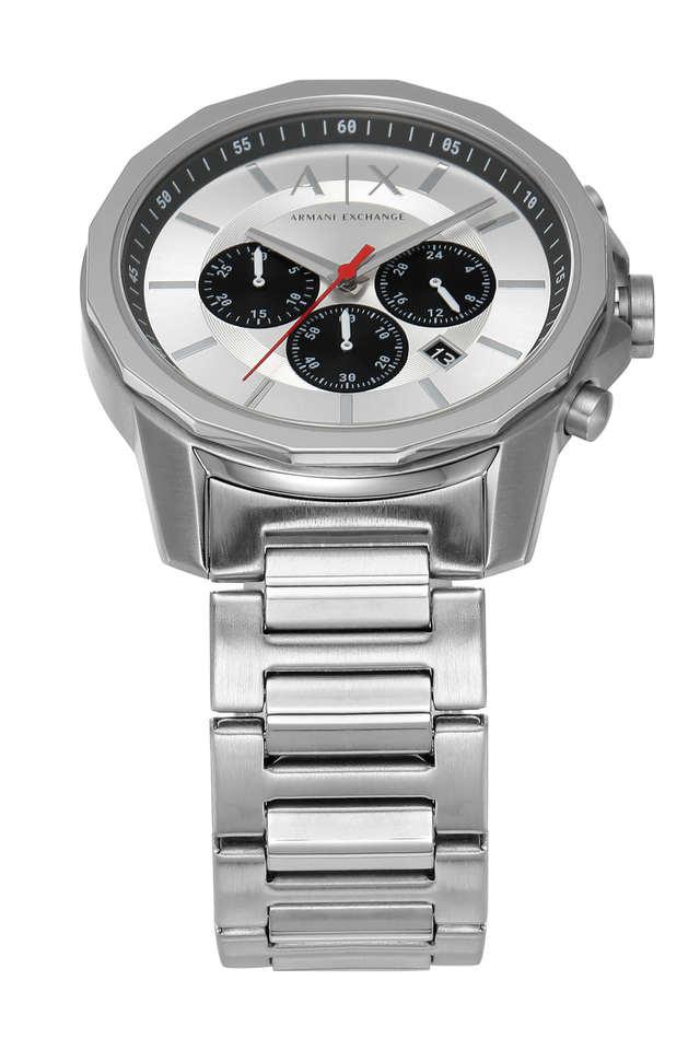 Buy ARMANI EXCHANGE 44 mm Silver Dial Stainless Steel Chronograph Watch For  Men - AX1742 | Shoppers Stop