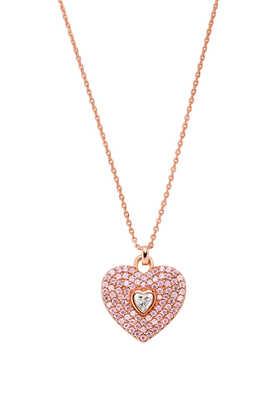 michael kors red heart necklace