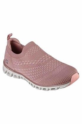 Buy SKECHERS Mauve Knit Slip On Womens Sports Shoes Shoppers Stop