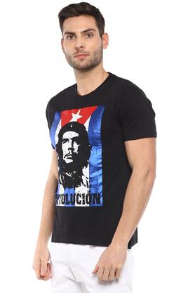 Free Authority Che Guevara Printed Red T-shirt For Men: Buy Free