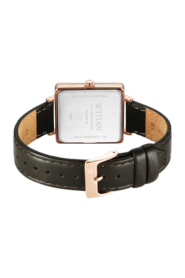 Titan stainless steel on sale rectangular women's watch