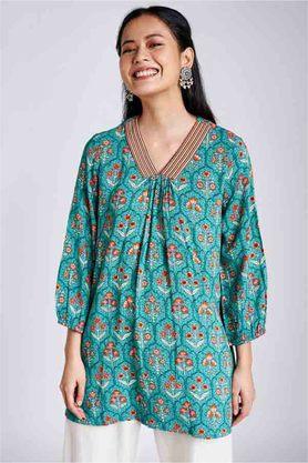 GLOBAL DESI - Aqua Kurtis & Tops - 2