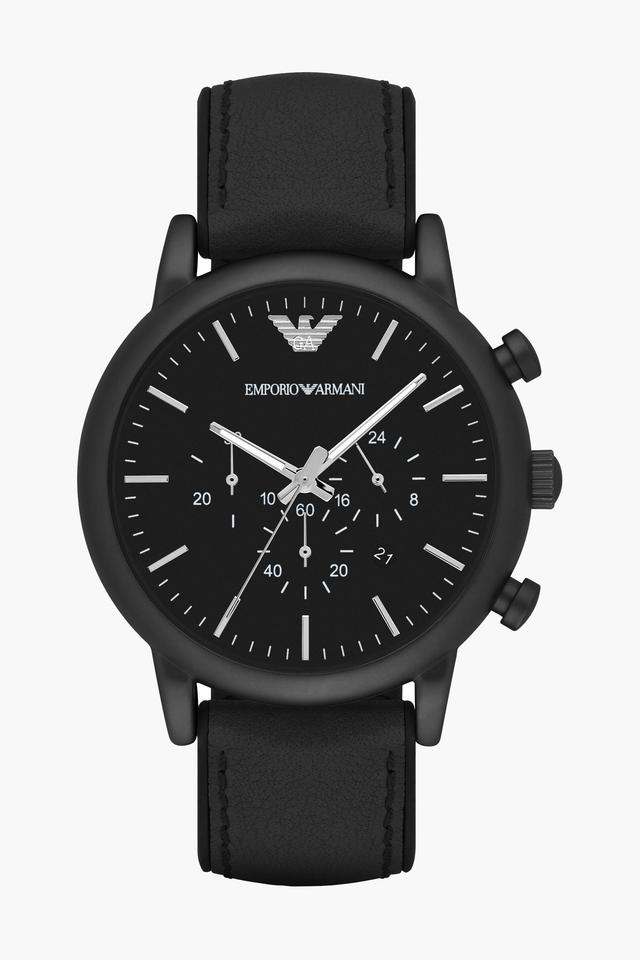 Armani leather cheap watches