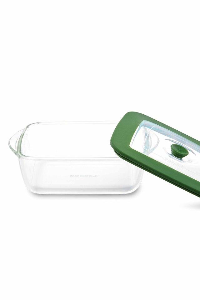 Buy BOROSIL Square Glass Dish with Lid 1000ml Transparent Shoppers Stop