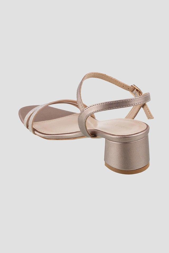 Perfect Block Sandal 30 | Gold Nappa | Sarah Flint