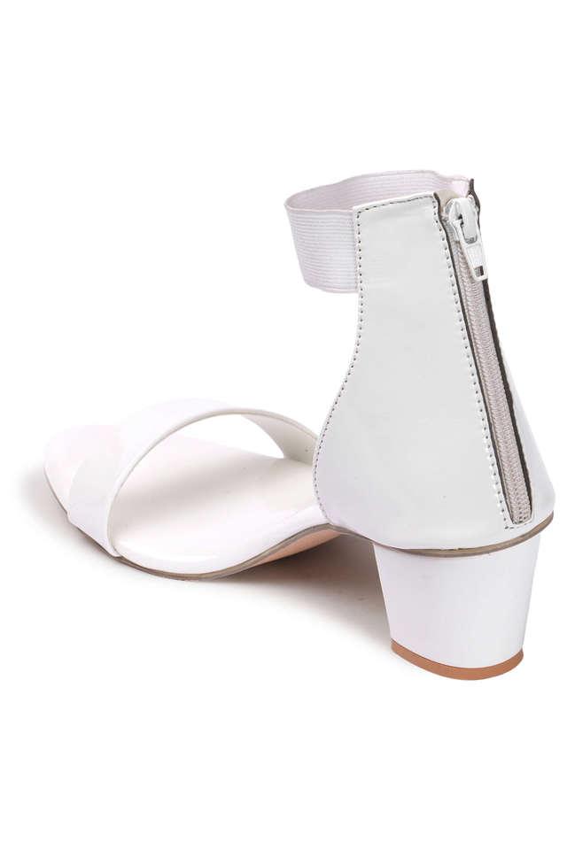 White sandals best sale ankle strap