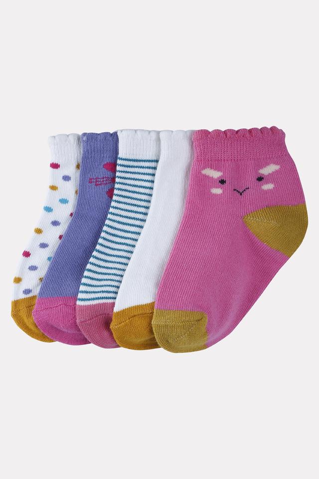 Buy KARROT Assorted Cotton Blend Soft Finishes Infant Girls Socks