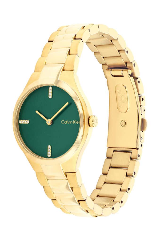 Buy CALVIN KLEIN Admire Quartz Green Round Dial Women's Watch - 25200333