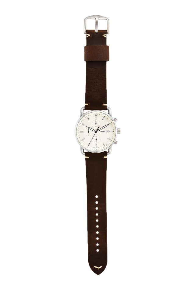 Fossil FS5402 The Commuter buy Chronograph Brown Leather Watch