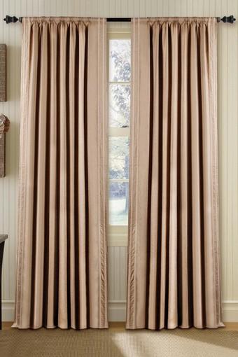 Buy Deco Window Curtain Shikha Pleated Dark Beige Shoppers Stop