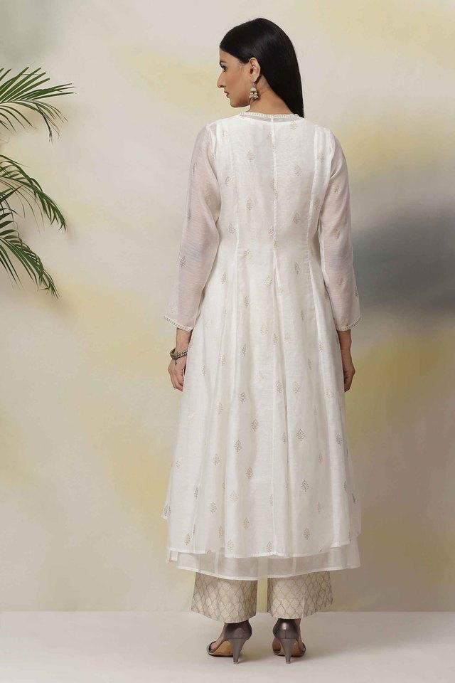 Biba off 2025 white kurta