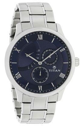 Buy TITAN Mens Classique Retrogrades Navy Blue Dial Multifunction