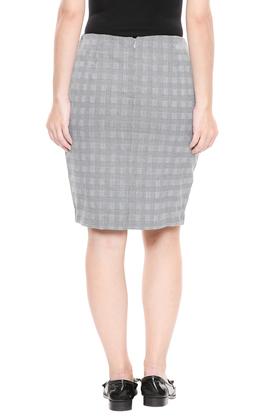 Buy STOP Womens Checked Formal Skirt Shoppers Stop