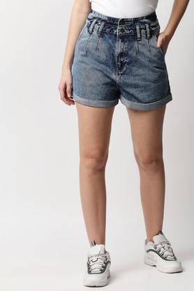 MIU MIU, Light pink Women's Denim Shorts