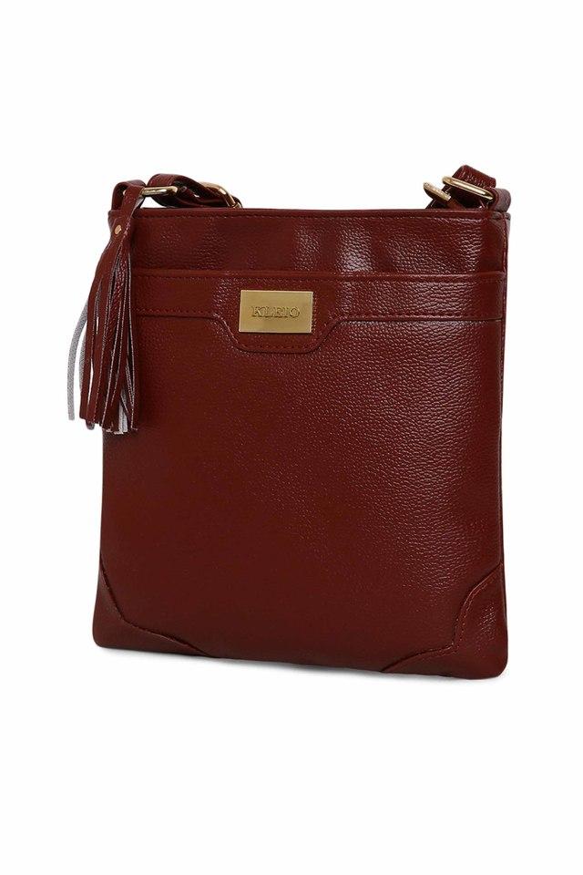 Buy Yelloe Tan Multi Compartment Womens Handbag With Mini Bag online