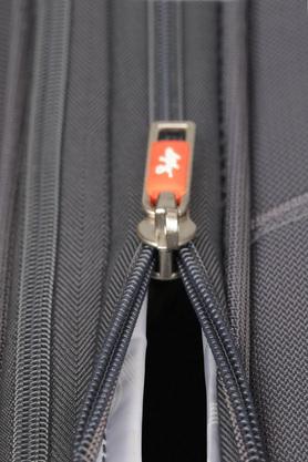 Double zipper 2024 trolley bag