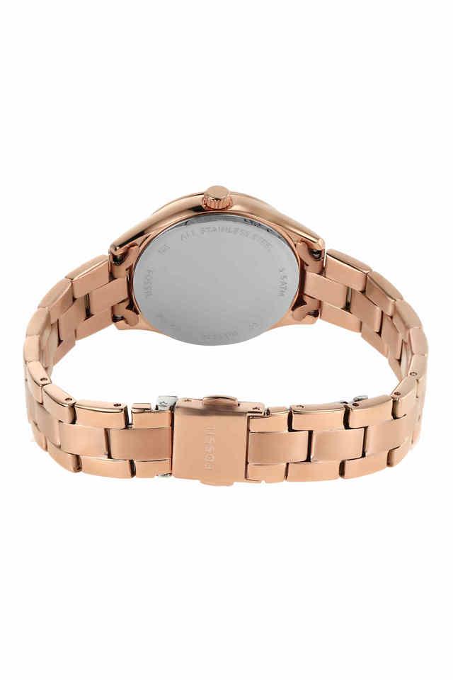 Rye 30 mm Rose Gold Dial Stainless Steel Analogue Watch For Women BQ3639