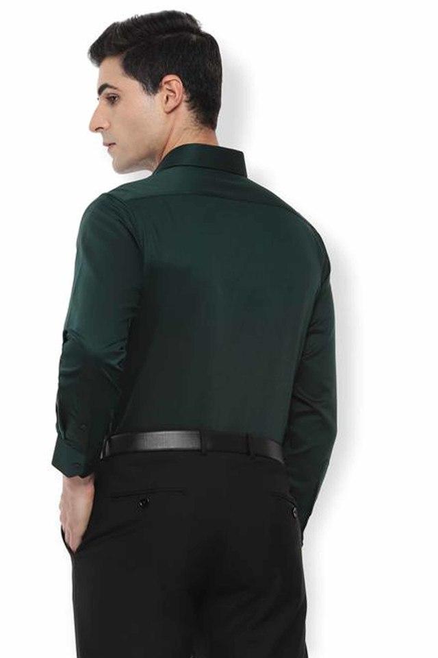 VAN HEUSEN -  Dark Green Formal Shirts - Main