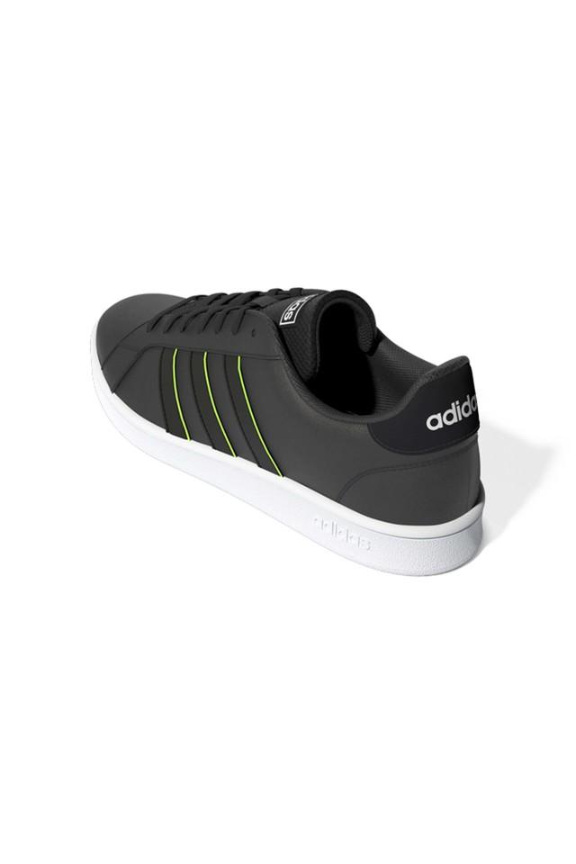 Buy ADIDAS Black Grand Court Base Synthetic Low Tops Lace Up Mens Sport Shoes Shoppers Stop