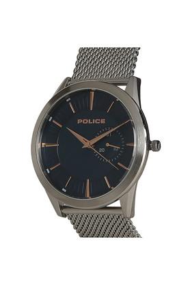 Buy POLICE Mens 44 mm Helder Blue Dial Mesh Watch