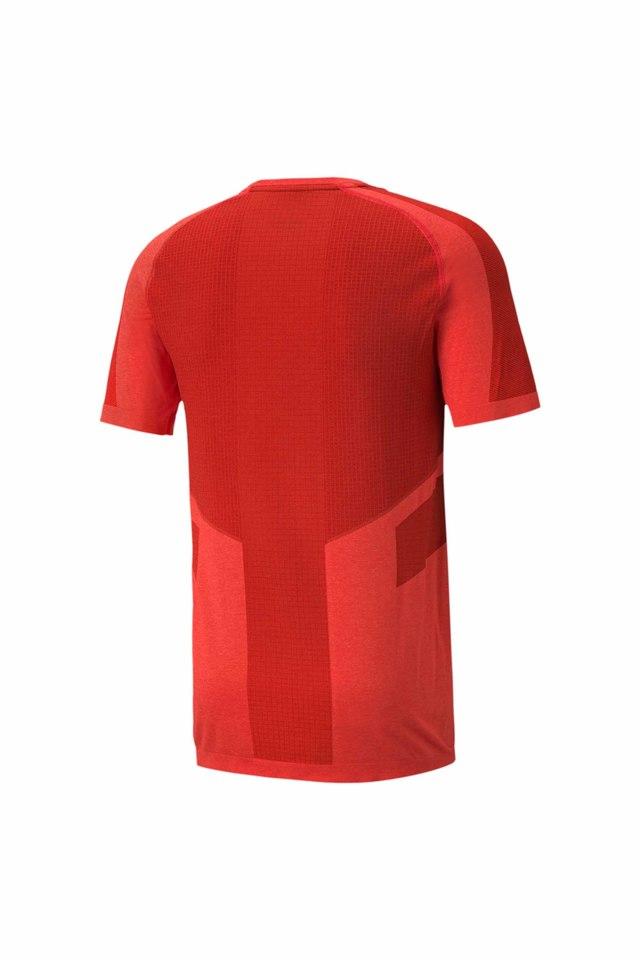 Buy PUMA Red Mens Regular Fit dryCELL Evostripe Seamless T Shirt Shoppers Stop